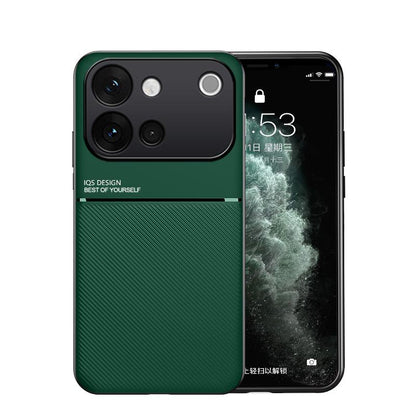 For vivo S60 5G Classic Tilt Strip Grain Magnetic PC Hybrid TPU Phone Case - Green - EDA006081841B