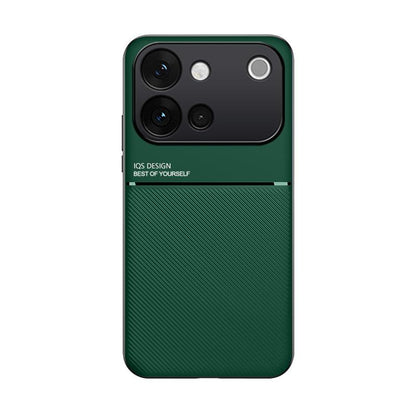 For vivo S60 5G Classic Tilt Strip Grain Magnetic PC Hybrid TPU Phone Case - Green - EDA006081841B