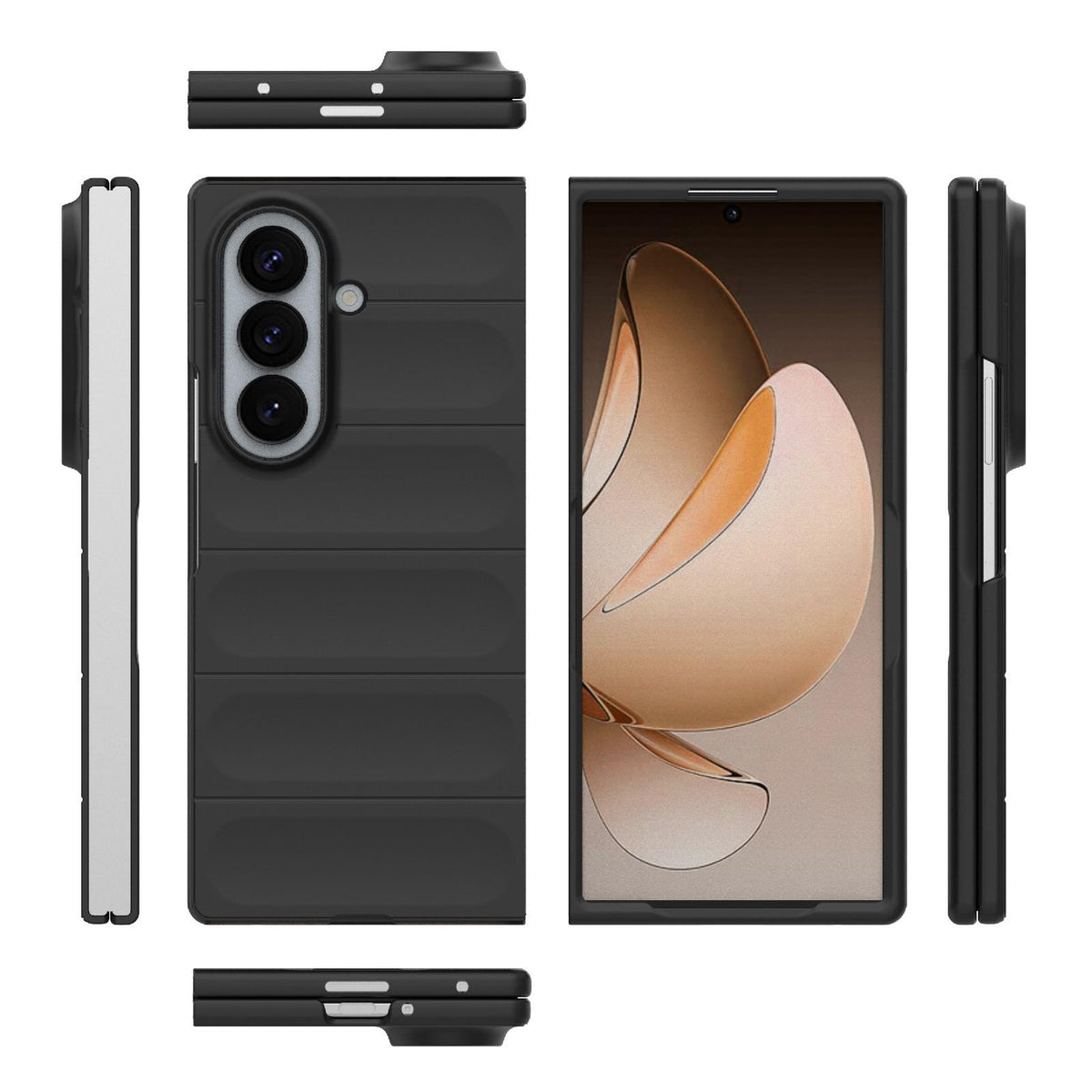 For Galaxy Z Fold8 Ultra 5G Magic Shield Fold PC Shockproof Phone Case - Black - EDA006082811A