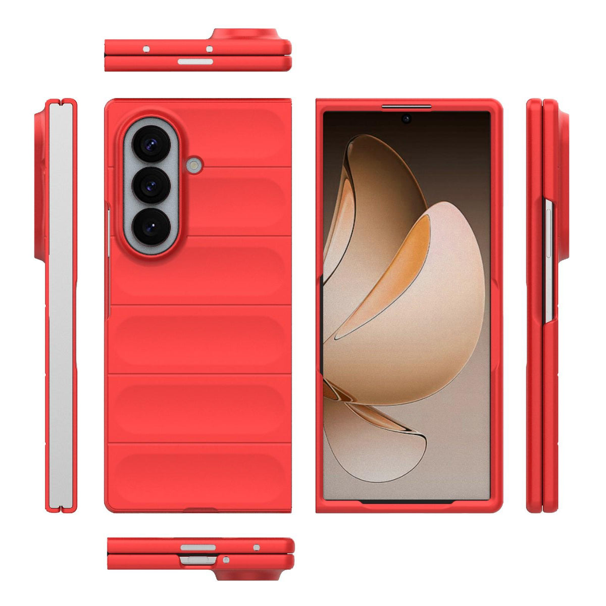 For Galaxy Z Fold8 Ultra 5G Magic Shield Fold PC Shockproof Phone Case - Red - EDA006082811B