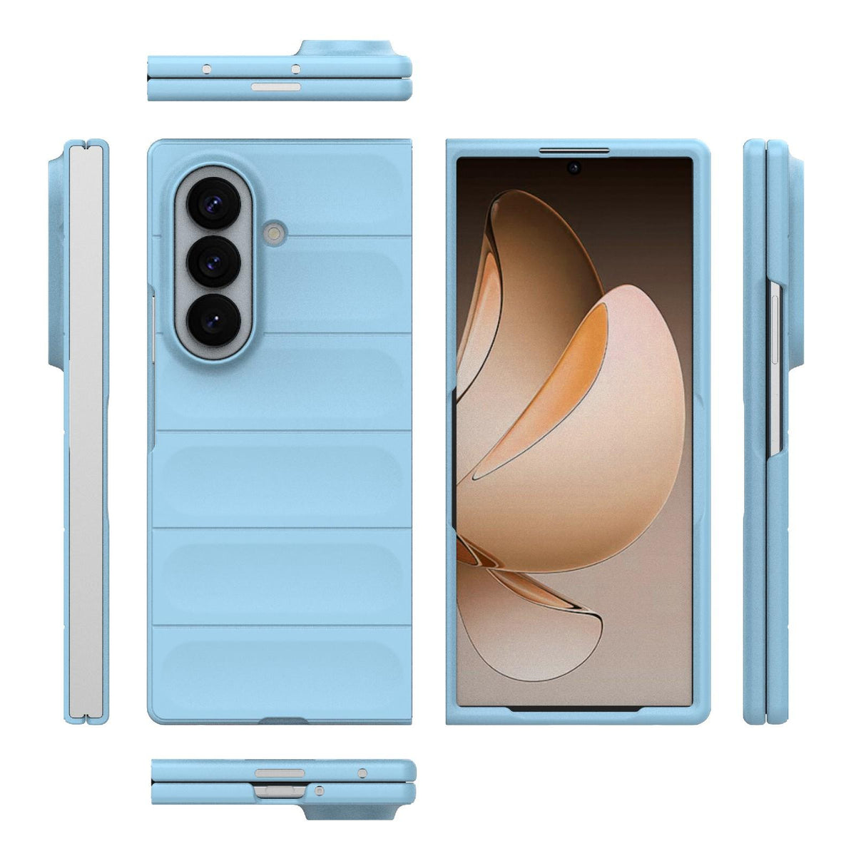 For Galaxy Z Fold8 Ultra 5G Magic Shield Fold PC Shockproof Phone Case - Light Blue - EDA006082811F