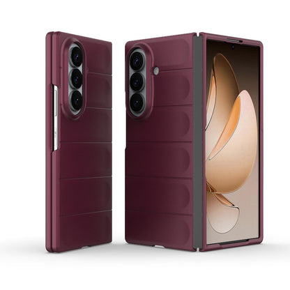 For Galaxy Z Fold8 Ultra 5G Magic Shield Fold PC Shockproof Phone Case - Wine Red - EDA006082811I