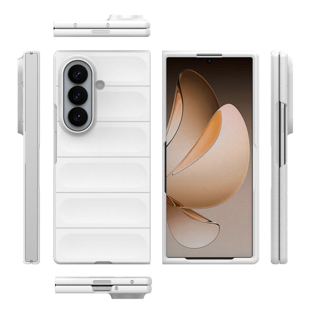 For Galaxy Z Fold8 Ultra 5G Magic Shield Fold PC Shockproof Phone Case - White - EDA006082811J