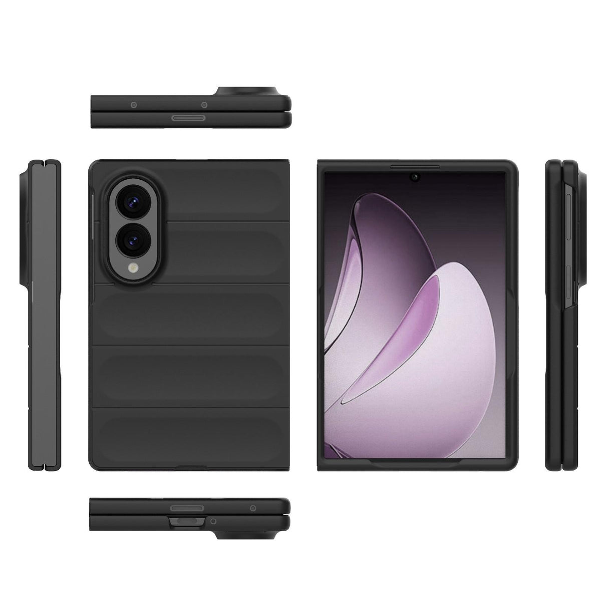 For Galaxy Z Fold8 5G Magic Shield Fold PC Shockproof Phone Case - Black - EDA006082812A