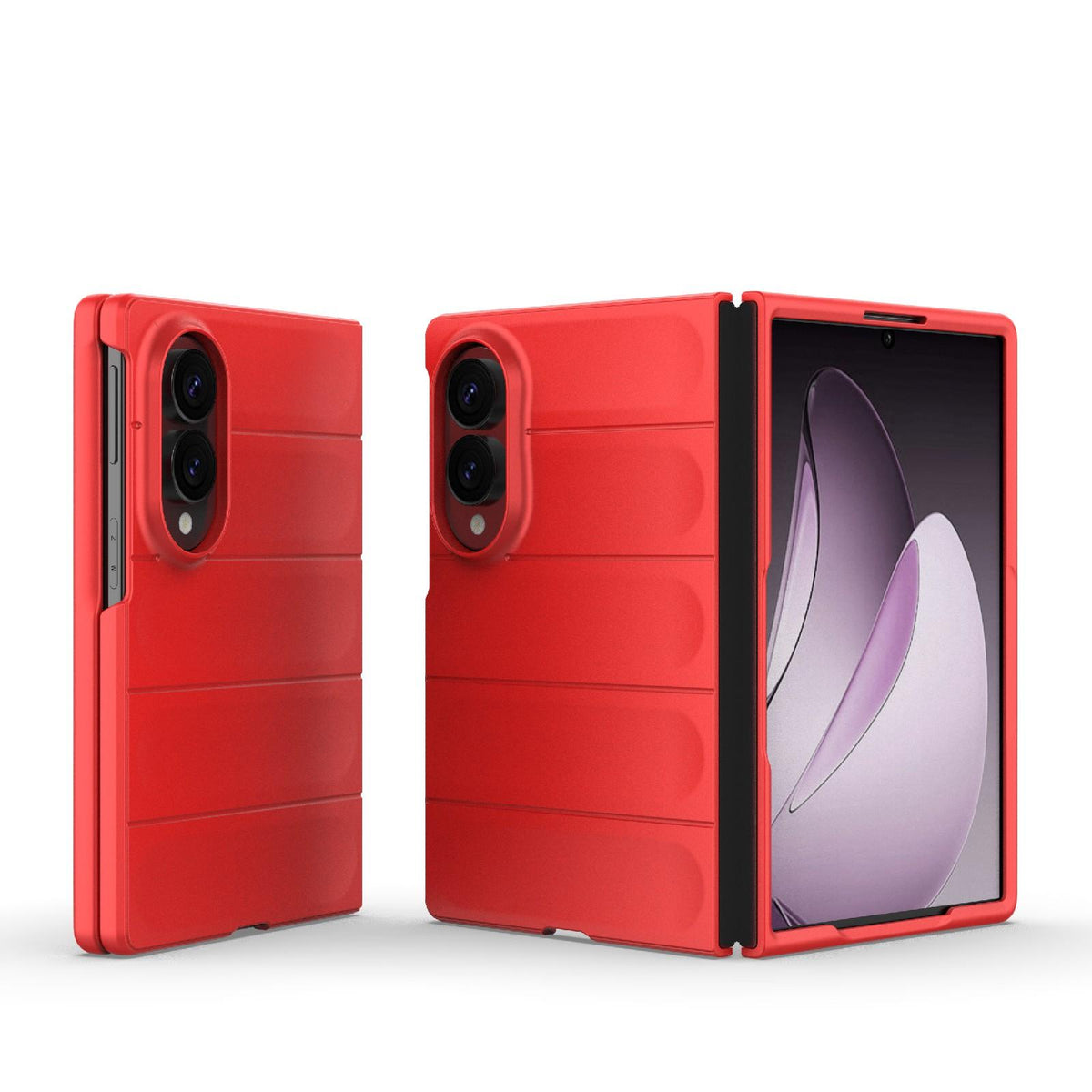 For Galaxy Z Fold8 5G Magic Shield Fold PC Shockproof Phone Case - Red - EDA006082812B