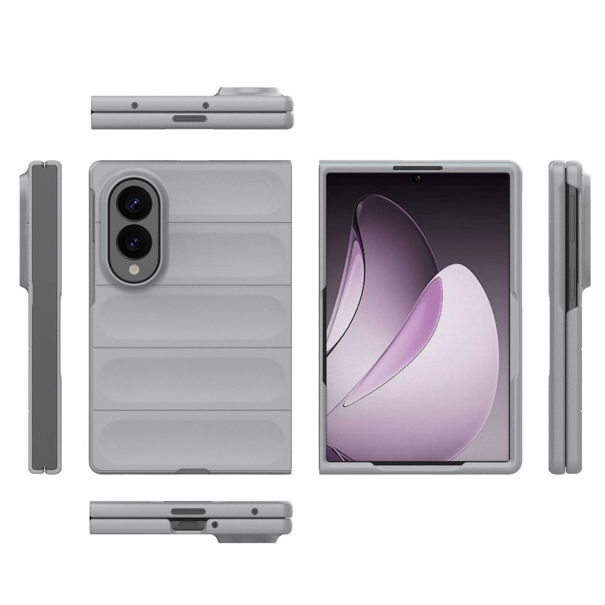 For Galaxy Z Fold8 5G Magic Shield Fold PC Shockproof Phone Case - Grey - EDA006082812C