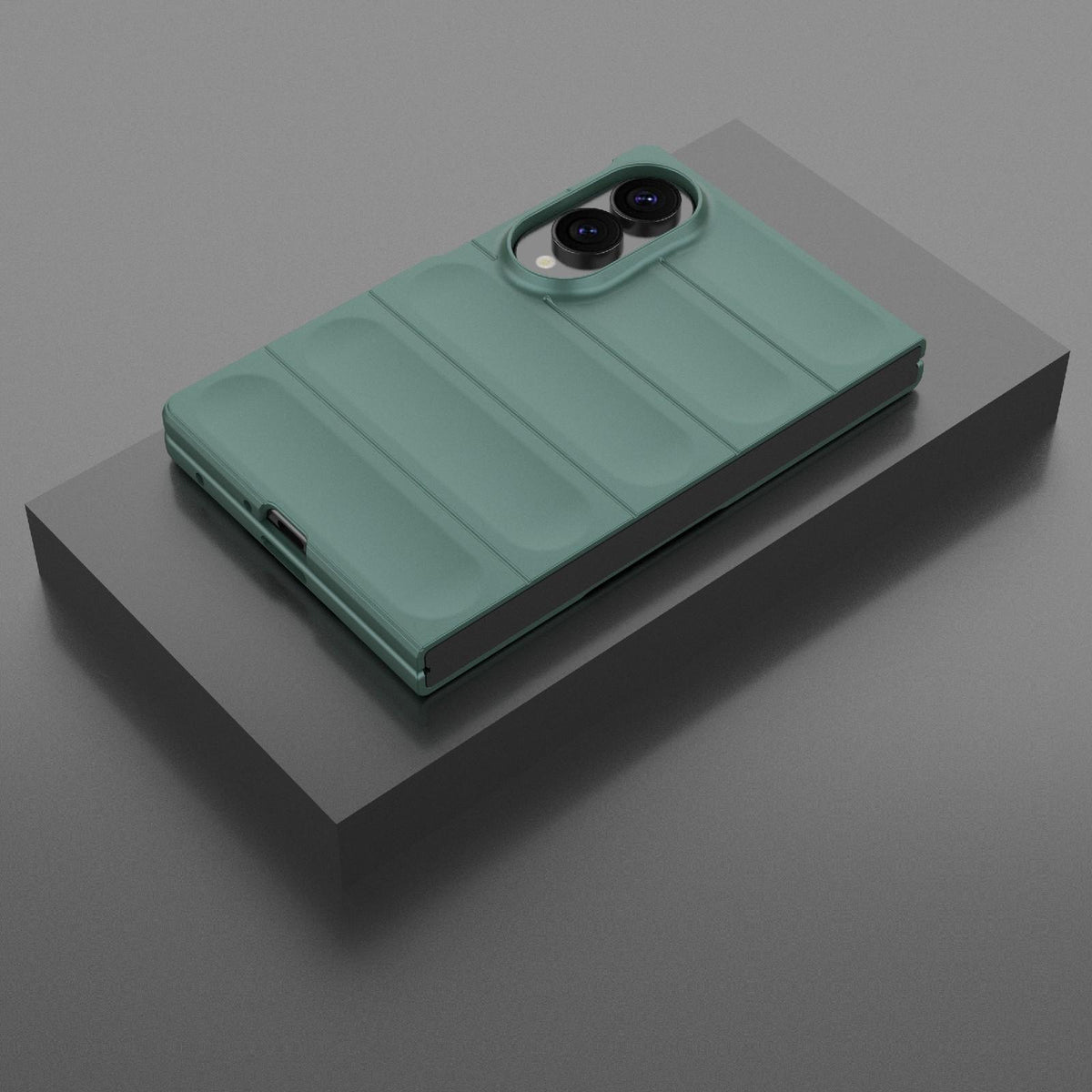 For Galaxy Z Fold8 5G Magic Shield Fold PC Shockproof Phone Case - Dark Green - EDA006082812D