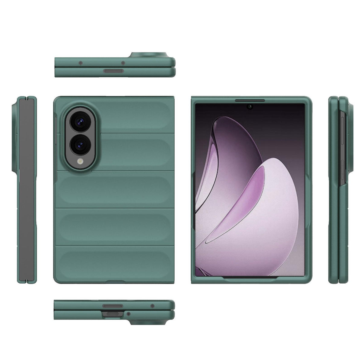 For Galaxy Z Fold8 5G Magic Shield Fold PC Shockproof Phone Case - Dark Green - EDA006082812D