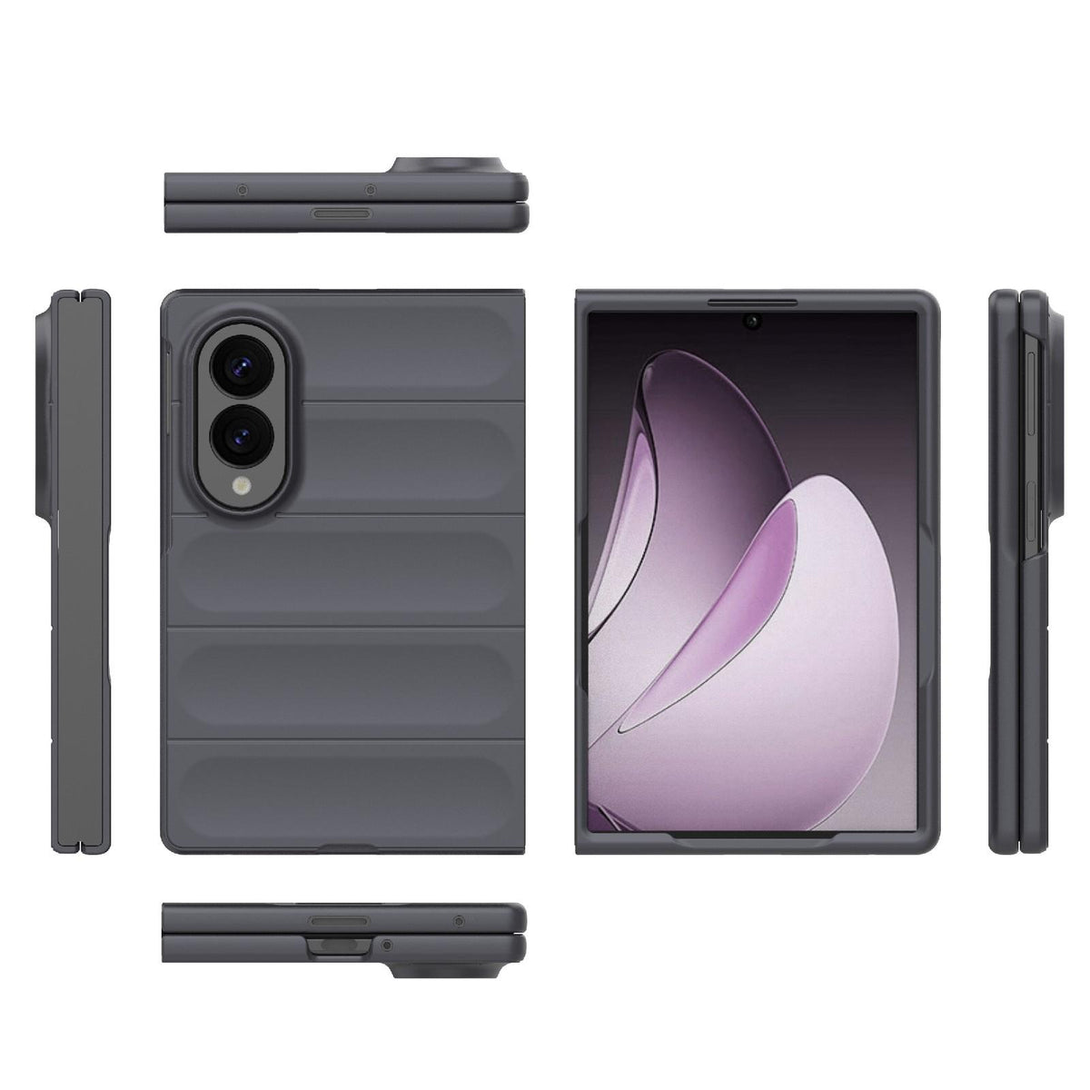 For Galaxy Z Fold8 5G Magic Shield Fold PC Shockproof Phone Case - Dark Grey - EDA006082812E