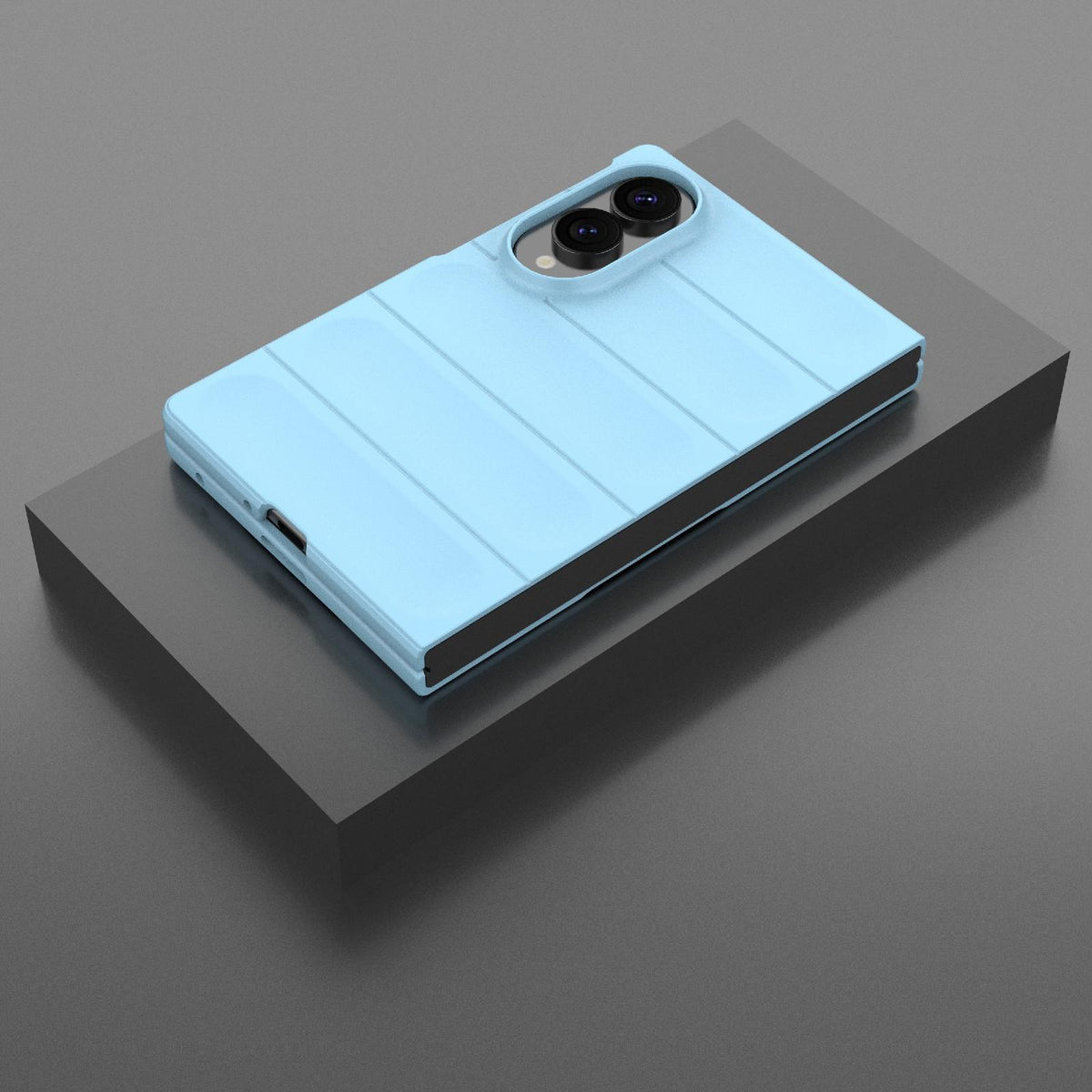 For Galaxy Z Fold8 5G Magic Shield Fold PC Shockproof Phone Case - Light Blue - EDA006082812F