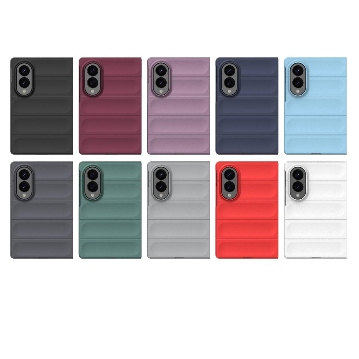 For Galaxy Z Fold8 5G Magic Shield Fold PC Shockproof Phone Case - Light Blue - EDA006082812F
