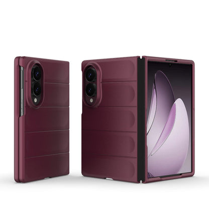 For Galaxy Z Fold8 5G Magic Shield Fold PC Shockproof Phone Case - Wine Red - EDA006082812I