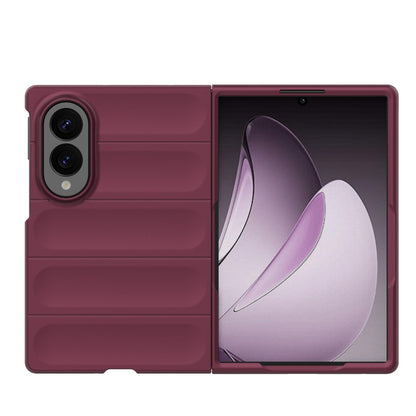 For Galaxy Z Fold8 5G Magic Shield Fold PC Shockproof Phone Case - Wine Red - EDA006082812I