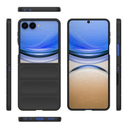 For Galaxy Z Flip8 5G Magic Shield Fold PC Shockproof Phone Case - Black - EDA006082813A