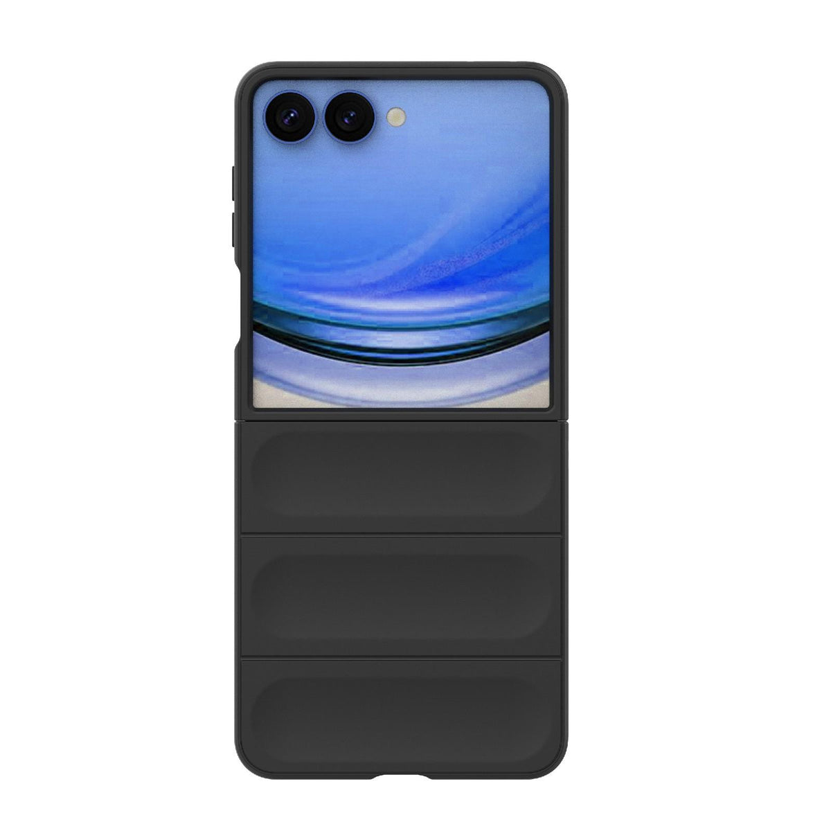For Galaxy Z Flip8 5G Magic Shield Fold PC Shockproof Phone Case - Black - EDA006082813A