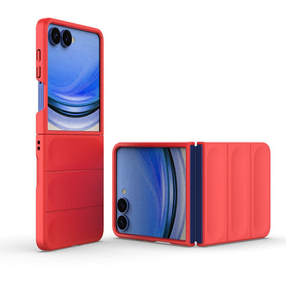 For Galaxy Z Flip8 5G Magic Shield Fold PC Shockproof Phone Case - Red - EDA006082813B