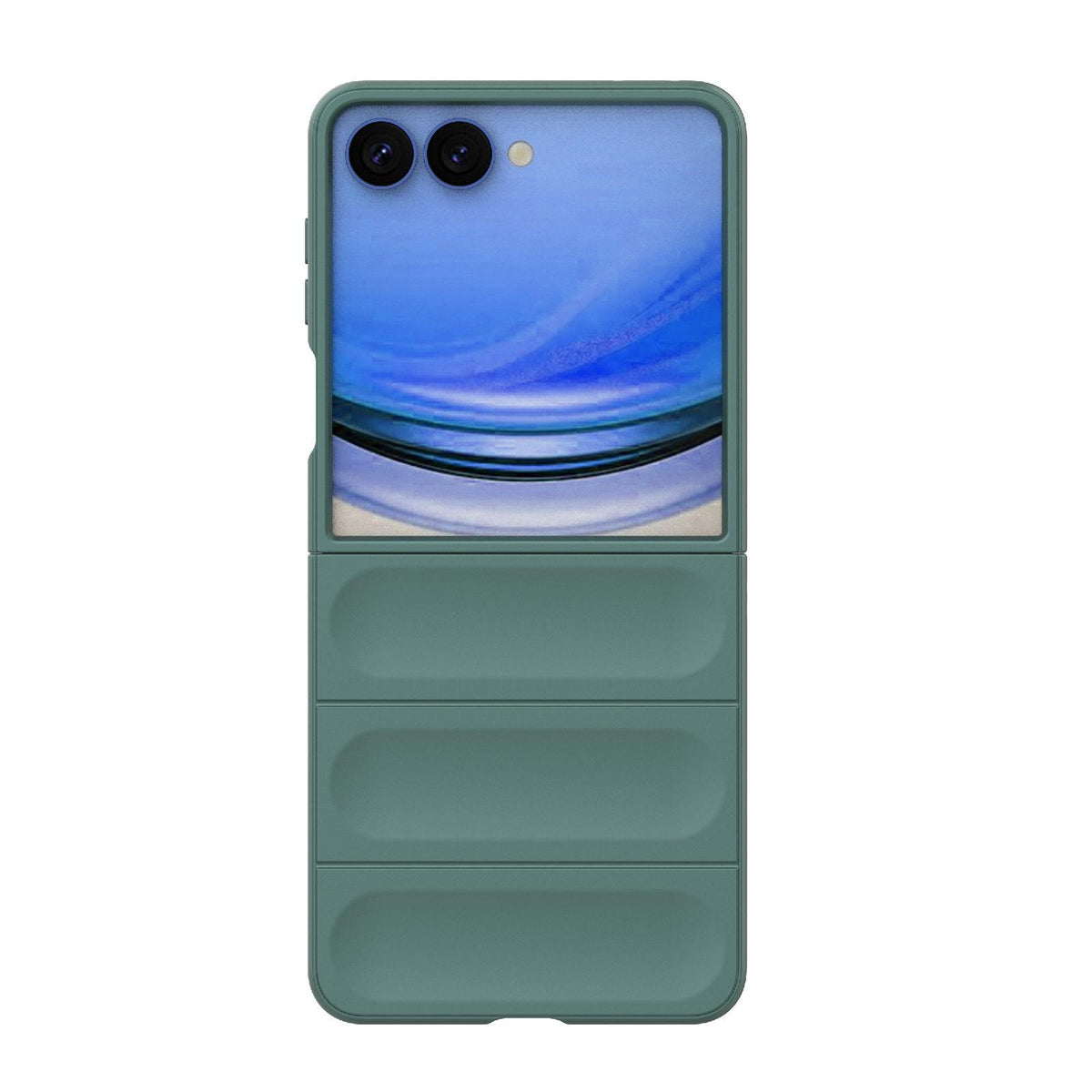 For Galaxy Z Flip8 5G Magic Shield Fold PC Shockproof Phone Case - Dark Green - EDA006082813D