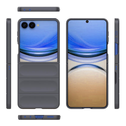 For Galaxy Z Flip8 5G Magic Shield Fold PC Shockproof Phone Case - Dark Grey - EDA006082813E