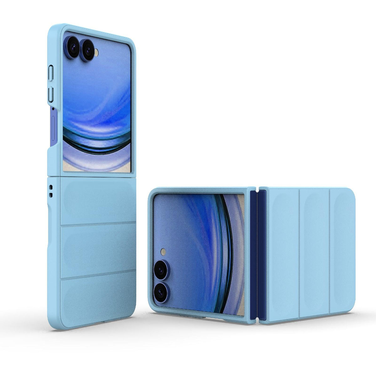 For Galaxy Z Flip8 5G Magic Shield Fold PC Shockproof Phone Case - Light Blue - EDA006082813F