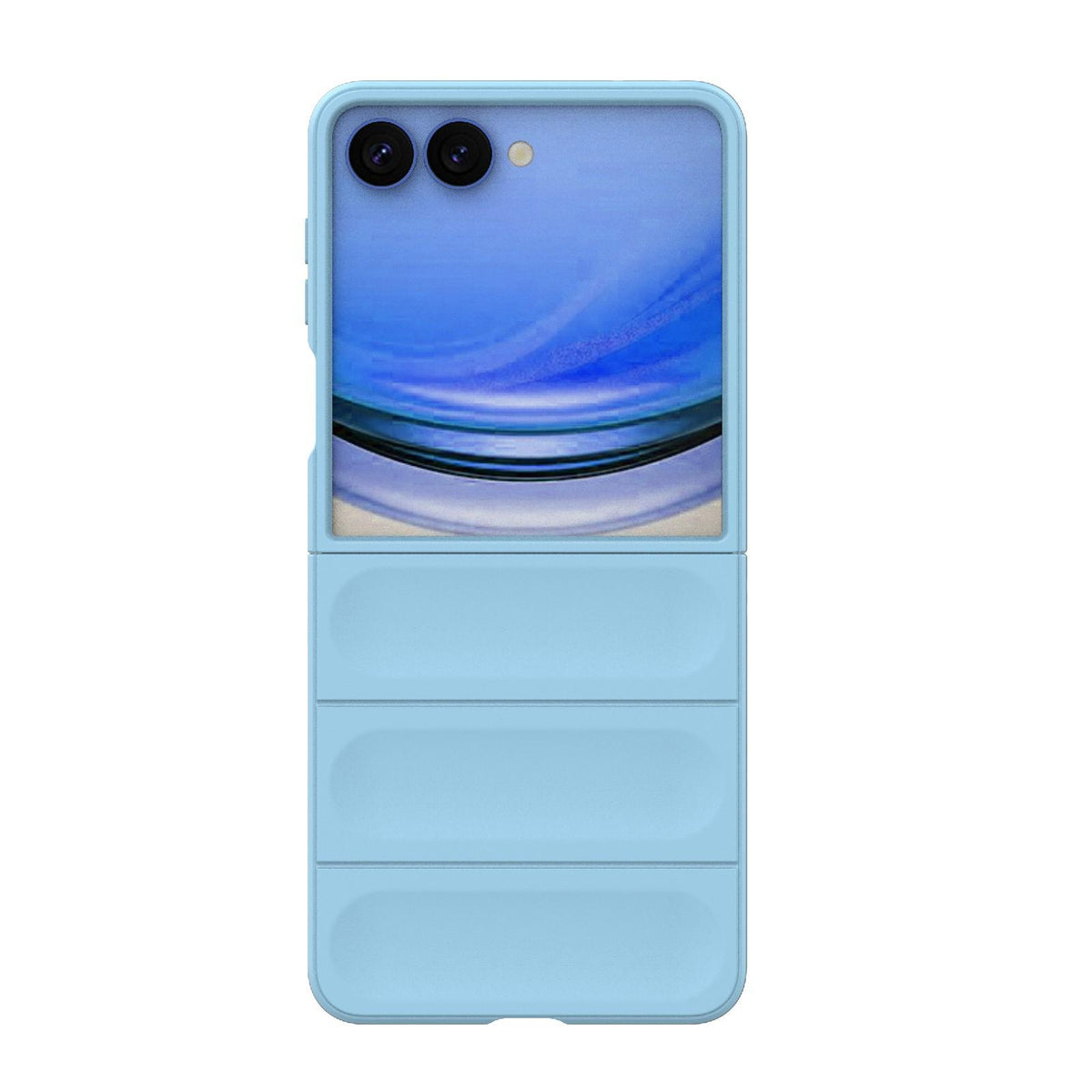 For Galaxy Z Flip8 5G Magic Shield Fold PC Shockproof Phone Case - Light Blue - EDA006082813F