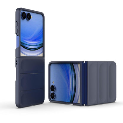 For Galaxy Z Flip8 5G Magic Shield Fold PC Shockproof Phone Case - Dark Blue - EDA006082813G