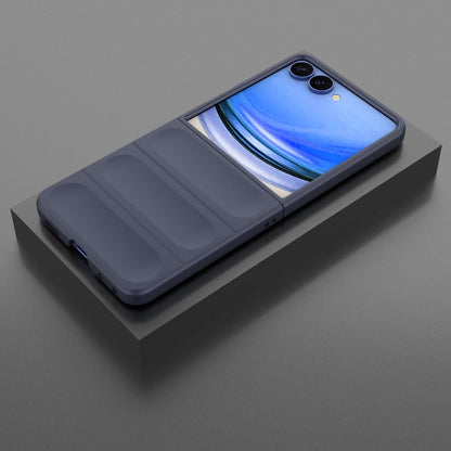 For Galaxy Z Flip8 5G Magic Shield Fold PC Shockproof Phone Case - Dark Blue - EDA006082813G