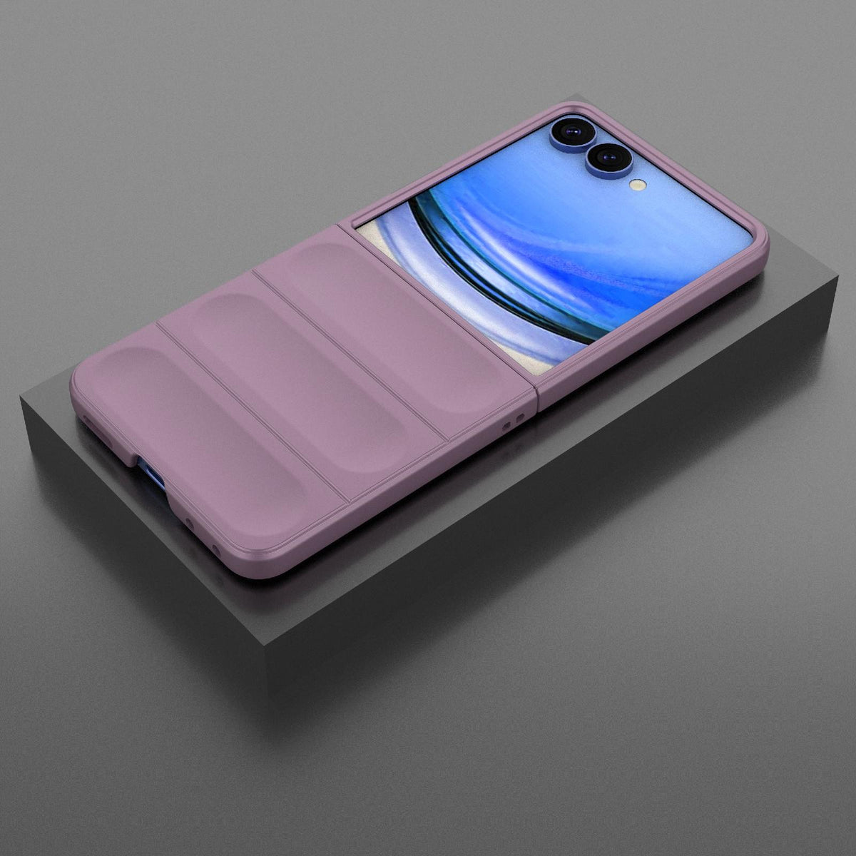 For Galaxy Z Flip8 5G Magic Shield Fold PC Shockproof Phone Case - Purple - EDA006082813H