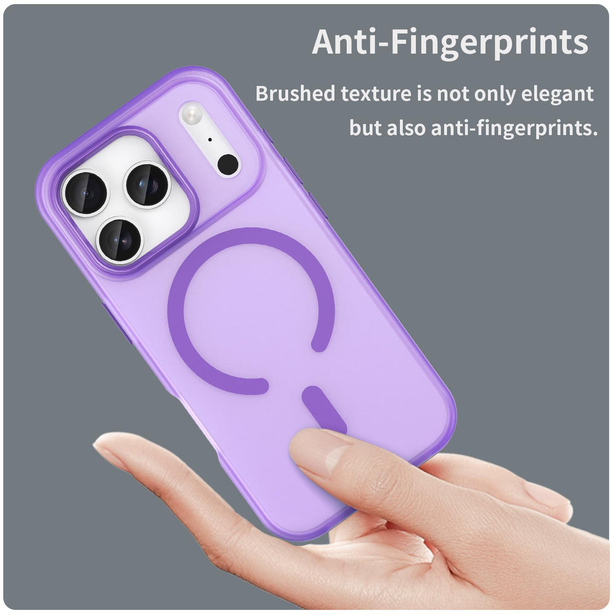 For iPhone 18 Pro MagSafe Frosted Translucent TPU + PC Full Coverage Phone Case - Dark Purple - EDA006083728D