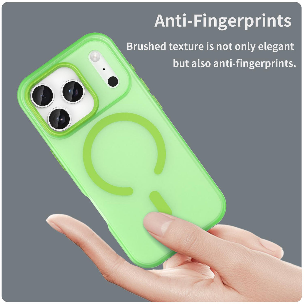 For iPhone 18 Pro MagSafe Frosted Translucent TPU + PC Full Coverage Phone Case - Green - EDA006083728F