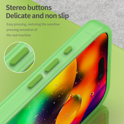 For iPhone 18 MagSafe Frosted Translucent TPU + PC Full Coverage Phone Case - Green - EDA006083730F