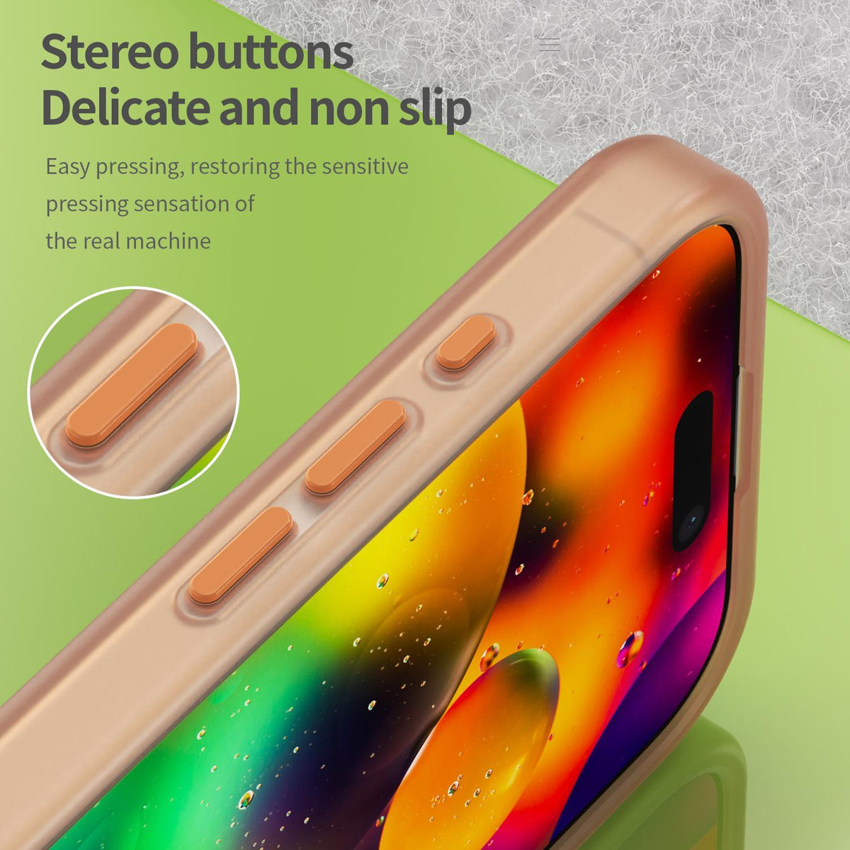 For iPhone 18 MagSafe Frosted Translucent TPU + PC Full Coverage Phone Case - Orange - EDA006083730I