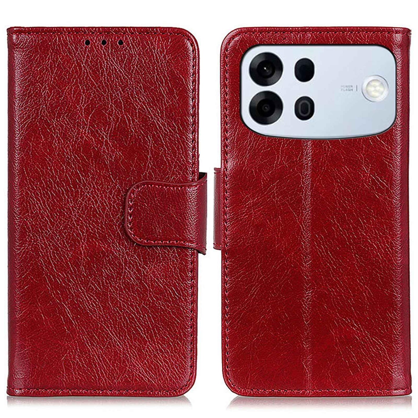 For OPPO A7 Pro Max 5G Nappa Texture Horizontal Flip Leather Phone Case(Red)