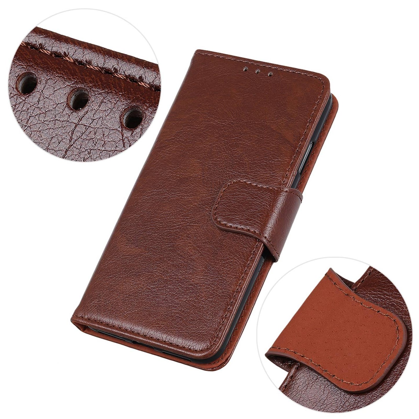 For OPPO A7 Pro Max 5G Nappa Texture Horizontal Flip Leather Phone Case(Brown)