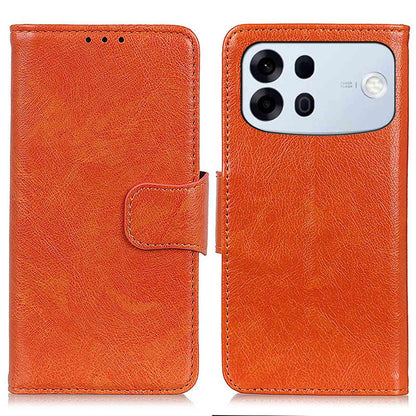 For OPPO A7 Pro Max 5G Nappa Texture Horizontal Flip Leather Phone Case(Orange)