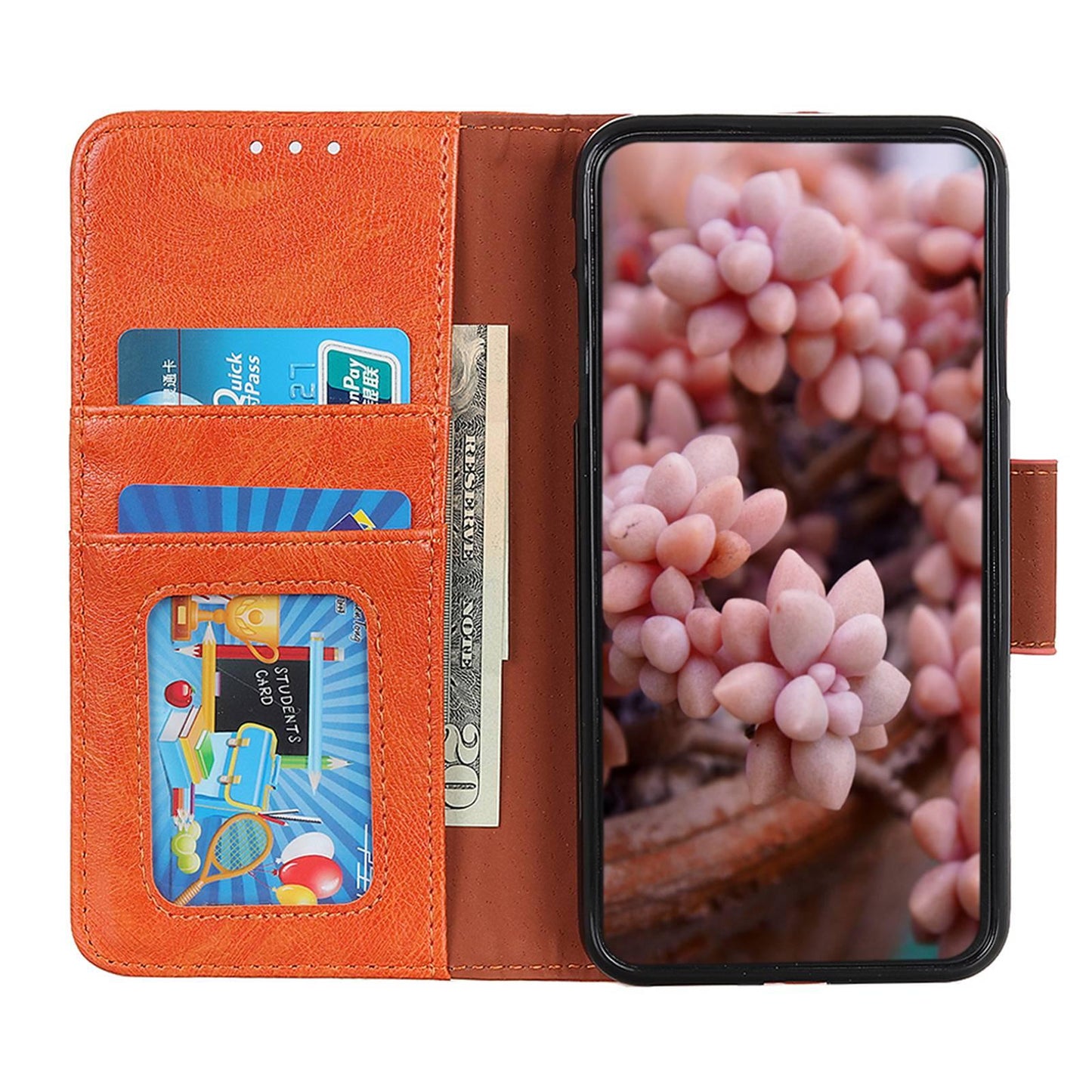 For OPPO A7 Pro Max 5G Nappa Texture Horizontal Flip Leather Phone Case(Orange)