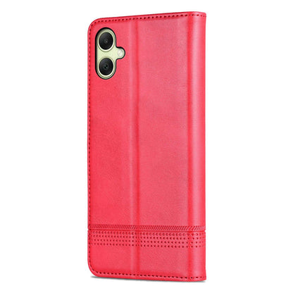 For Galaxy A08 5G/A07 5G AZNS Magnetic Calf Texture Flip Leather Phone Case(Red)