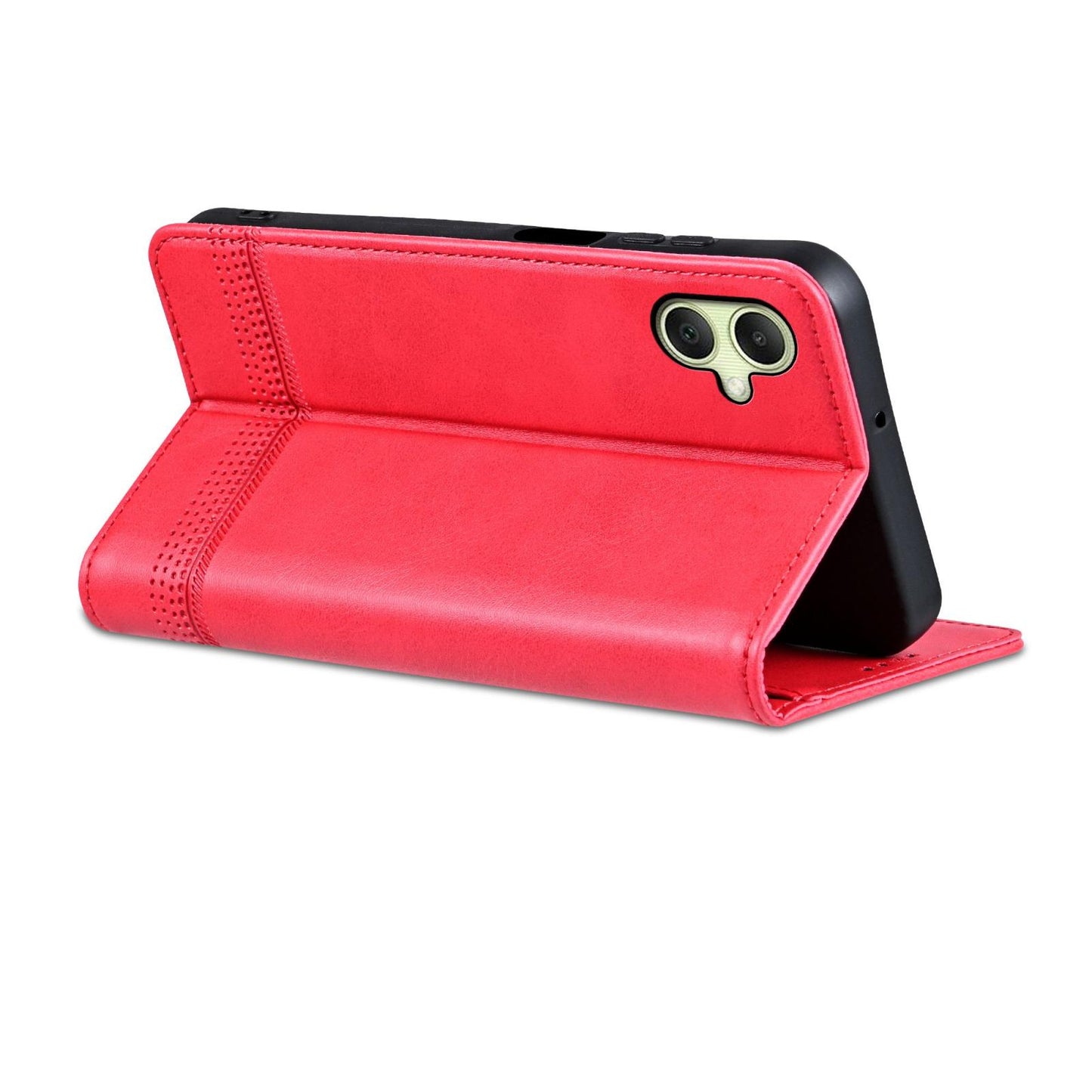 For Galaxy A08 5G/A07 5G AZNS Magnetic Calf Texture Flip Leather Phone Case(Red)