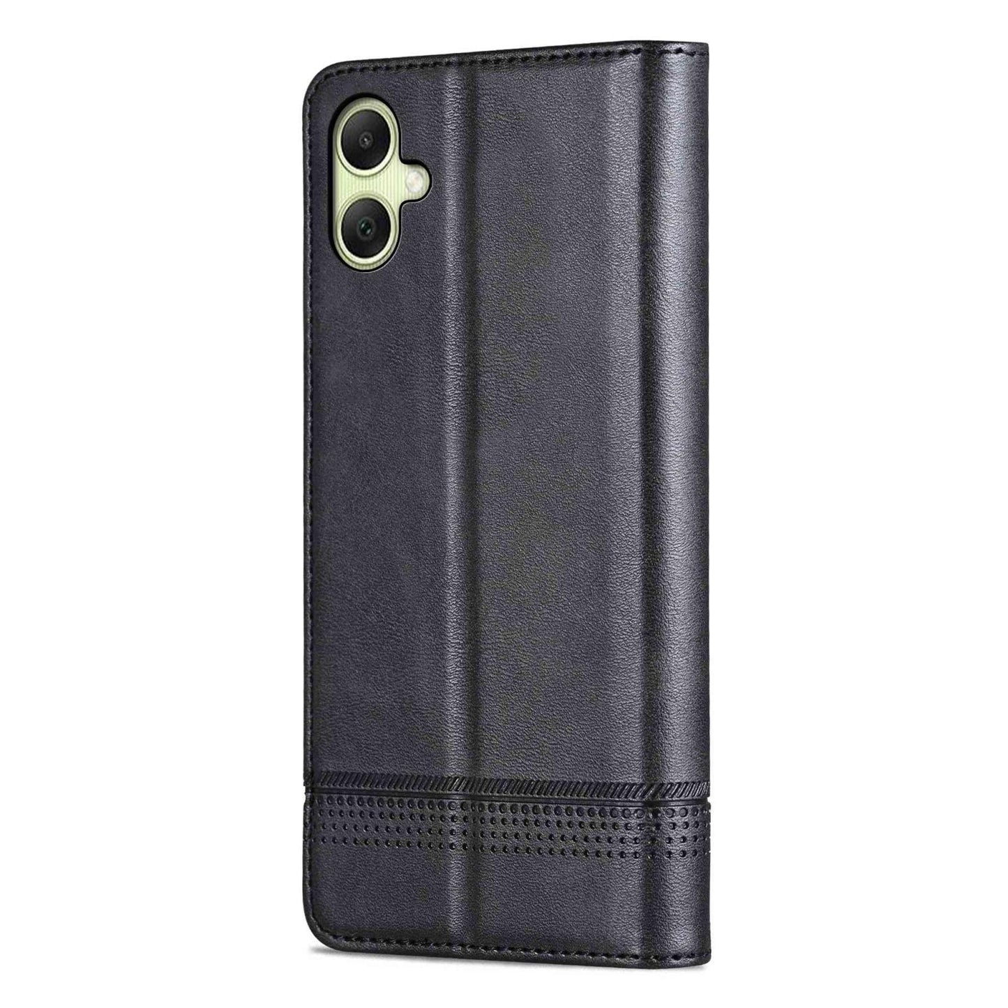 For Galaxy A08 5G/A07 5G AZNS Magnetic Calf Texture Flip Leather Phone Case(Black)