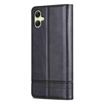 For Galaxy A08 5G/A07 5G AZNS Magnetic Calf Texture Flip Leather Phone Case(Black)