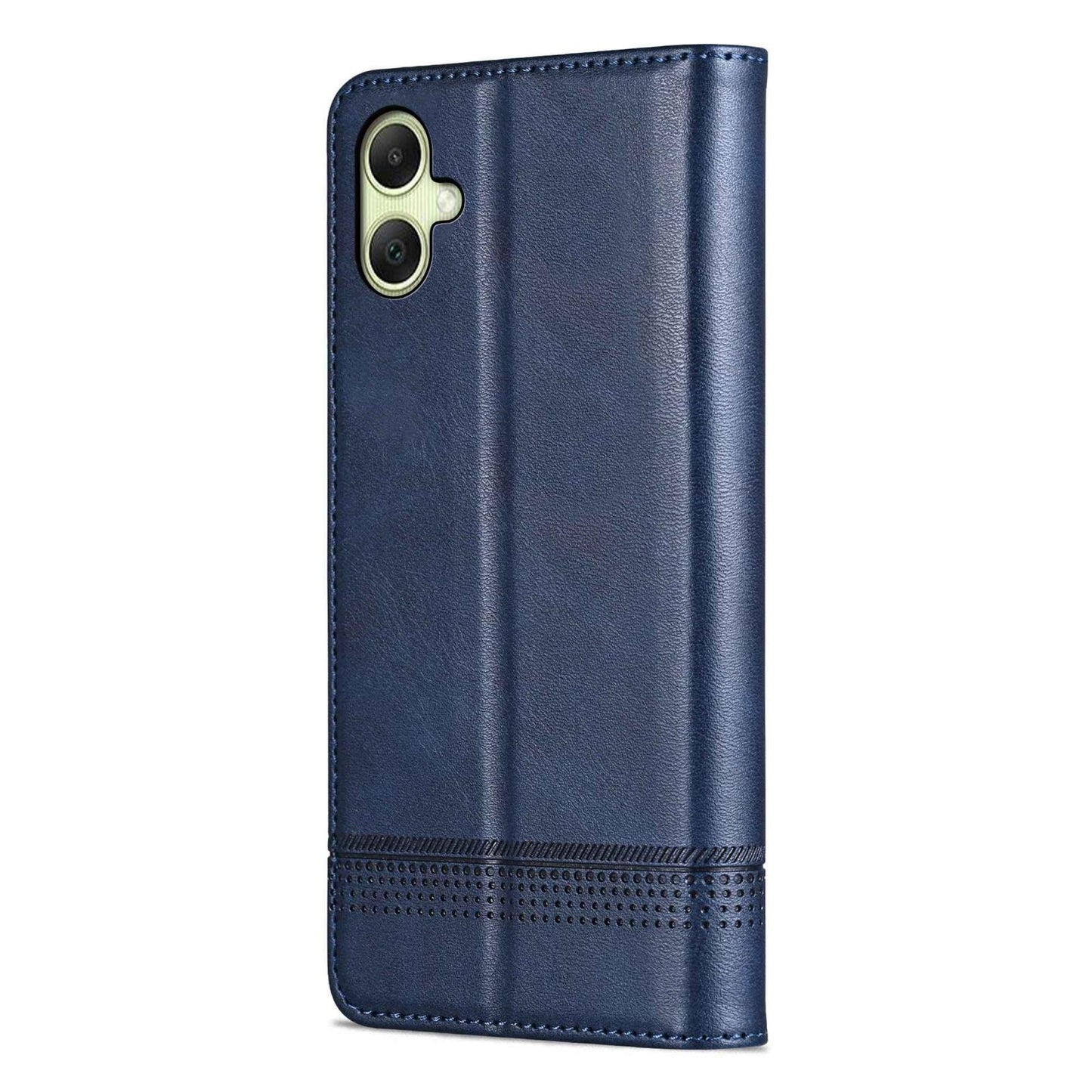 For Galaxy A08 5G/A07 5G AZNS Magnetic Calf Texture Flip Leather Phone Case(Dark Blue)