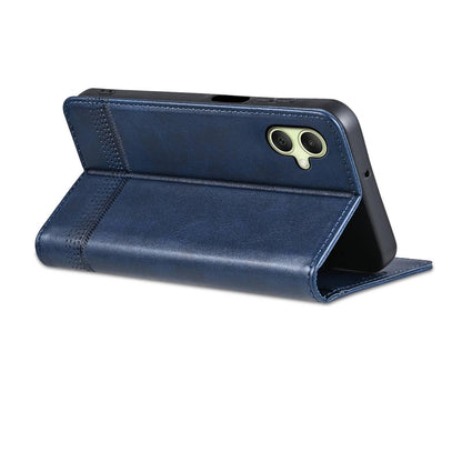 For Galaxy A08 5G/A07 5G AZNS Magnetic Calf Texture Flip Leather Phone Case(Dark Blue)