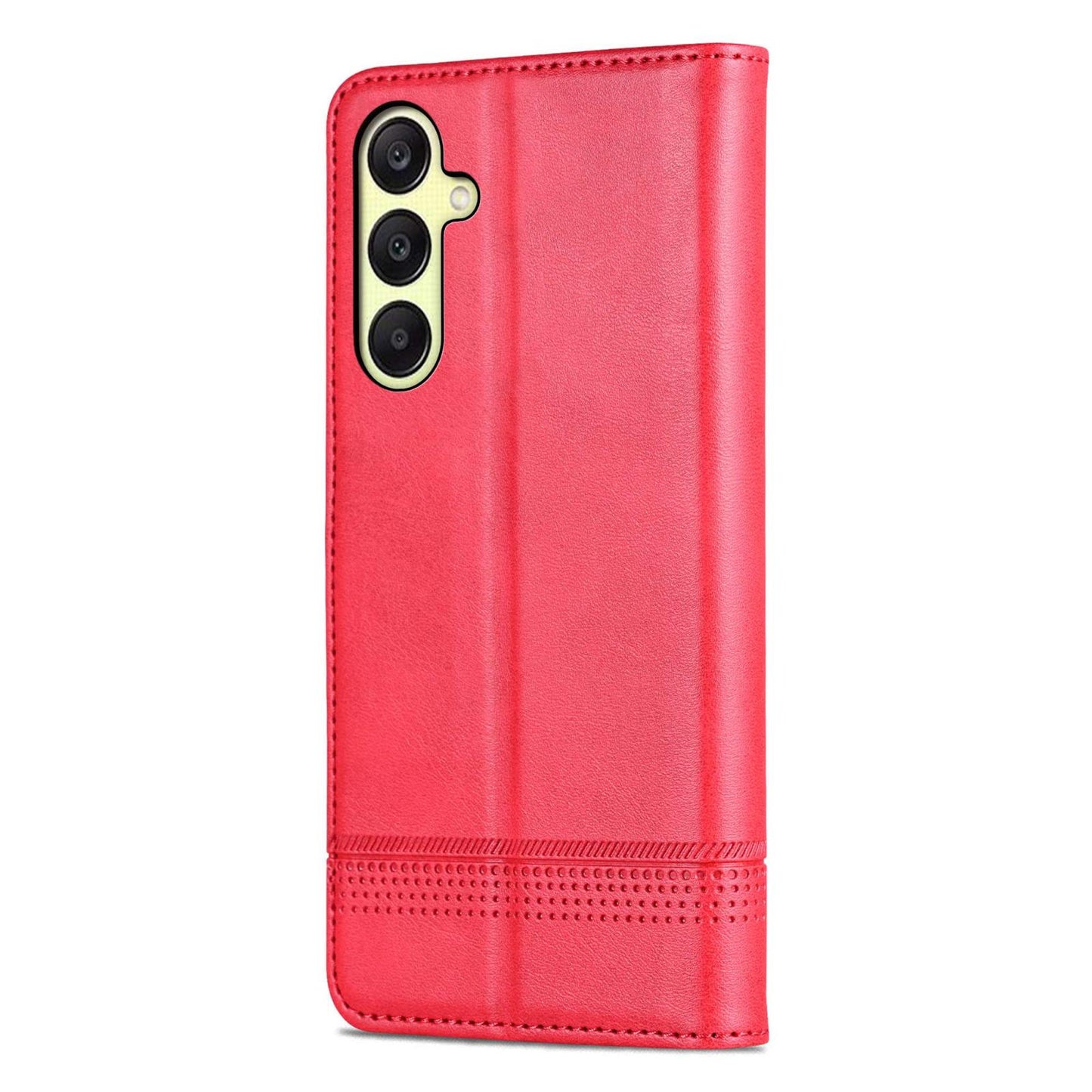 For Galaxy A18 5G/A17 5G AZNS Magnetic Calf Texture Flip Leather Phone Case(Red)