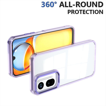 For Redmi A7 Pro 4G / 5G Shine High Transparency Acrylic Phone Case - Purple - EDA006219605A