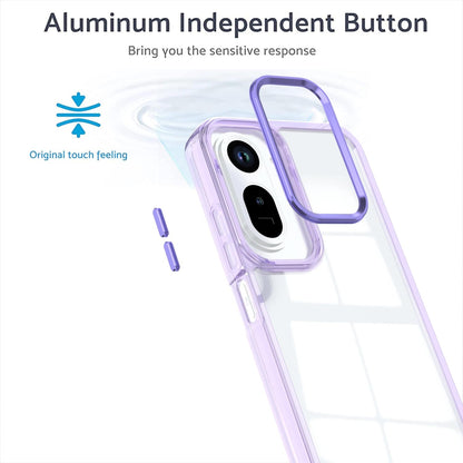 For Redmi A7 Pro 4G / 5G Shine High Transparency Acrylic Phone Case - Purple - EDA006219605A