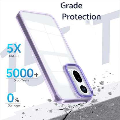 For Redmi A7 Pro 4G / 5G Shine High Transparency Acrylic Phone Case - Purple - EDA006219605A