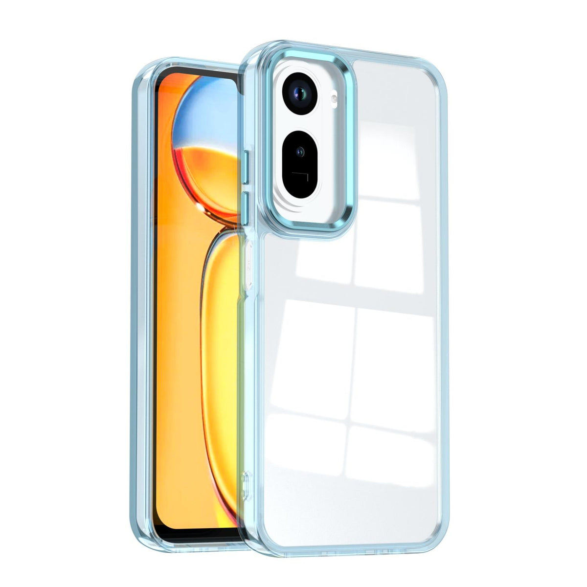 For Redmi A7 Pro 4G / 5G Shine High Transparency Acrylic Phone Case - Blue - EDA006219605C