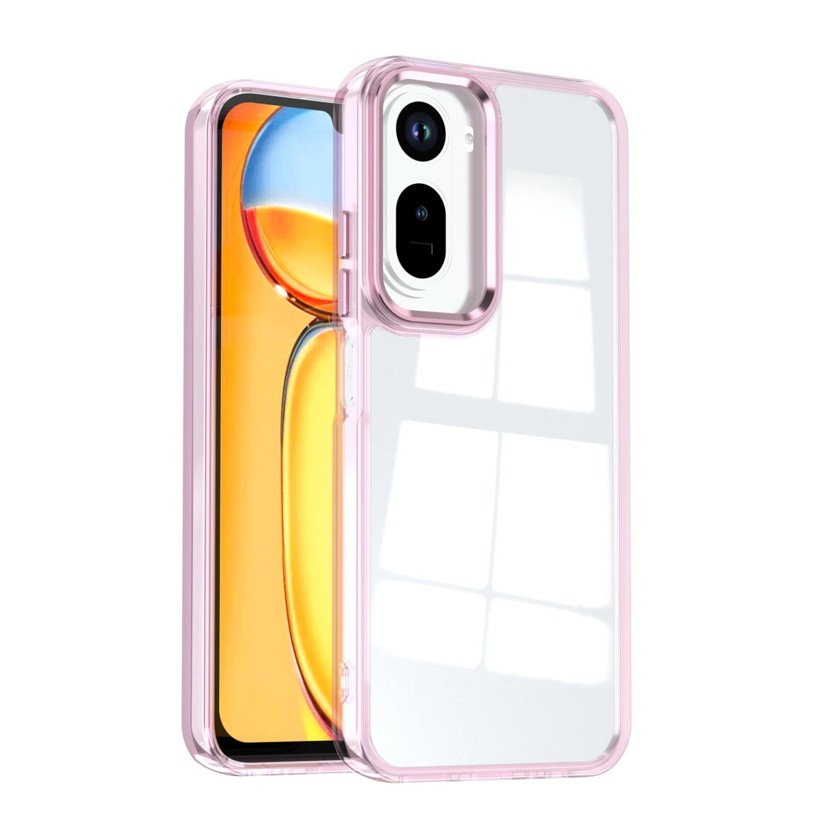 For Redmi A7 Pro 4G / 5G Shine High Transparency Acrylic Phone Case - Pink - EDA006219605D