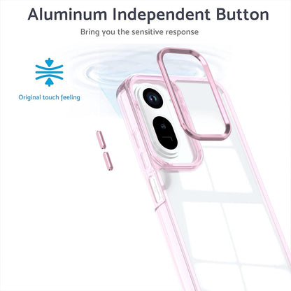 For Redmi A7 Pro 4G / 5G Shine High Transparency Acrylic Phone Case - Pink - EDA006219605D