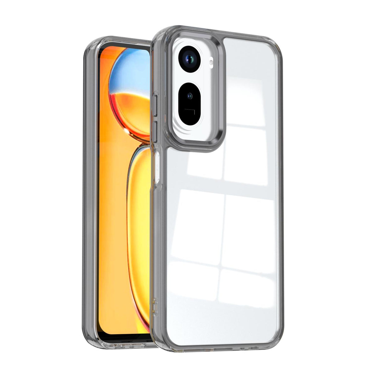 For Redmi A7 Pro 4G / 5G Shine High Transparency Acrylic Phone Case - Black - EDA006219605E
