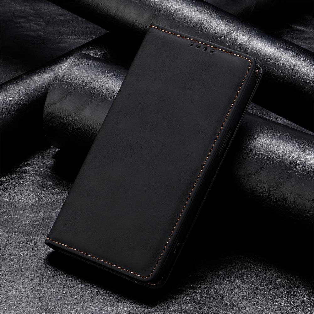 For Redmi K90 Pro Max / Poco F8 Ultra 5G Business Solid Color Magnetic RFID Leather Phone Case(Black)